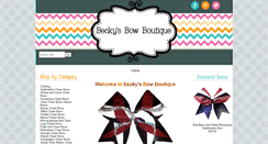 Desktop Screenshot of beckysbowboutique.com